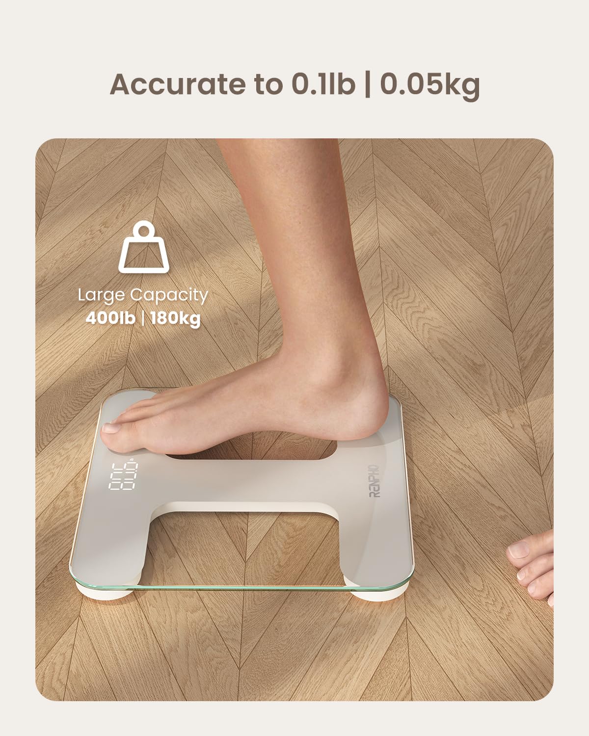 RENPHO Body Weight Scale with LED Display