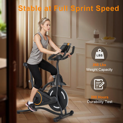 Adjustable Magnetic Resistance Indoor Exercise Bike