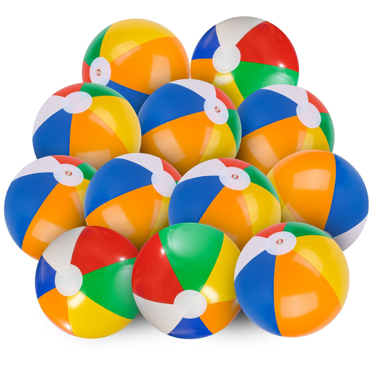 12 Pack Inflatable 12-Inch Beach Balls