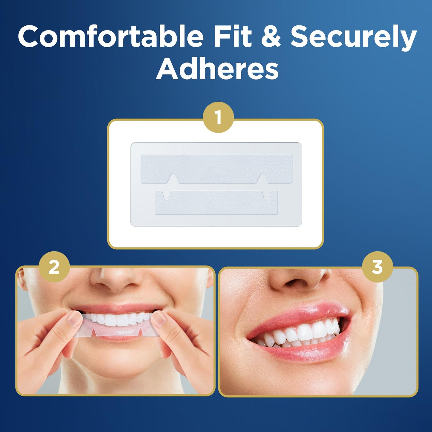 Teeth Whitening Strip, Whitening Strips, 42 Strips for Sensitive Teeth, Professional and Safe Teeth Whitening Kit