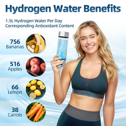 Portable Hydrogen Water Generator for Health