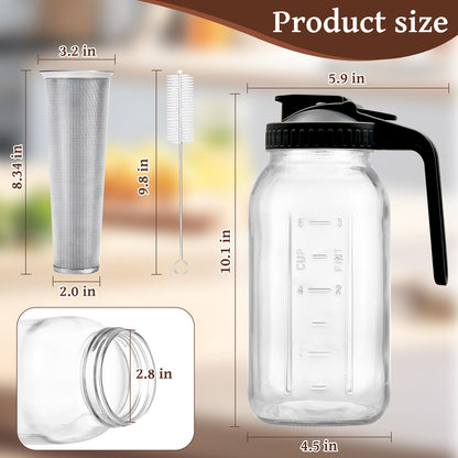 cold brew coffee maker: coffee maker coffee grinder instant pot mason jars cafeteras strainer coffee makers water filter pitcher coffee machine coffee pot cold brew iced coffee pitcher ice jar cold