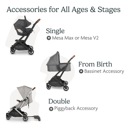 UPPAbaby Minu V2 Lightweight Travel Stroller