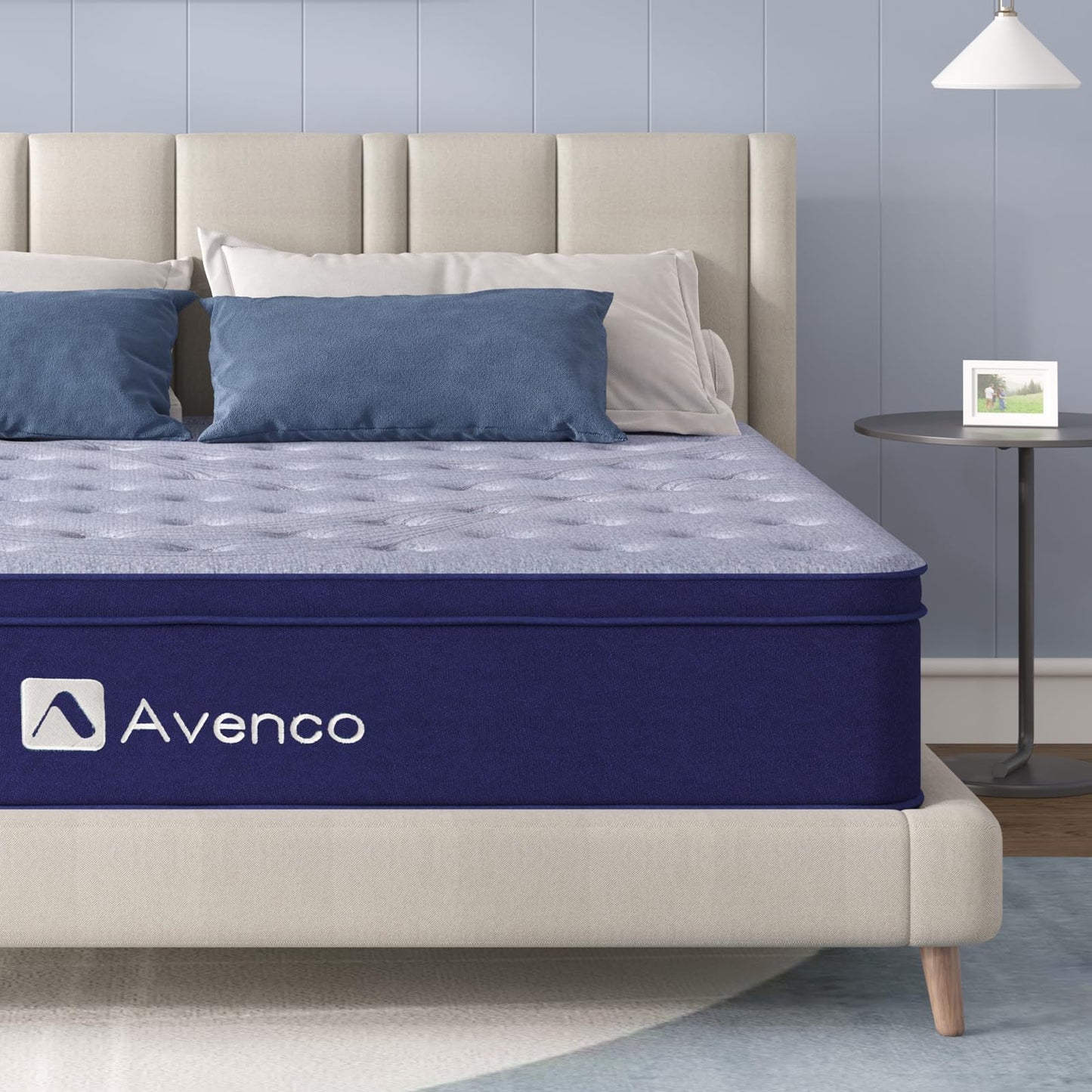 Avenco Twin Size Mattress, Twin Mattress in a Box, 10 Inch Hybrid Mattress Twin, Medium Firm, Pocket Innerspring for Pressure Relief & Motion Isolation, CertiPUR-US