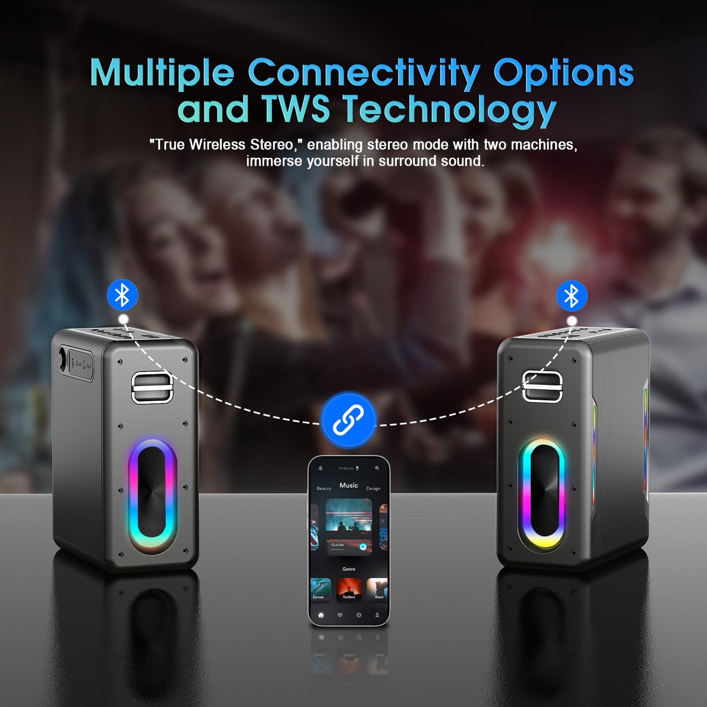 Wireless Karaoke Machine with Bluetooth Speakers