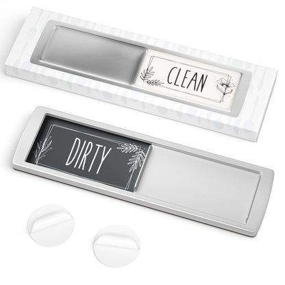 ASSURED SIGNS Stylish Clean Dirty Magnet Sign - 2 by 7 Inch - Ideal Clean Dirty Magnet for Dishwasher - Kitchen Organizer and Gadget - Nice Office, Home Farmhouse Decor - Dirty Clean Dishwasher Magnet