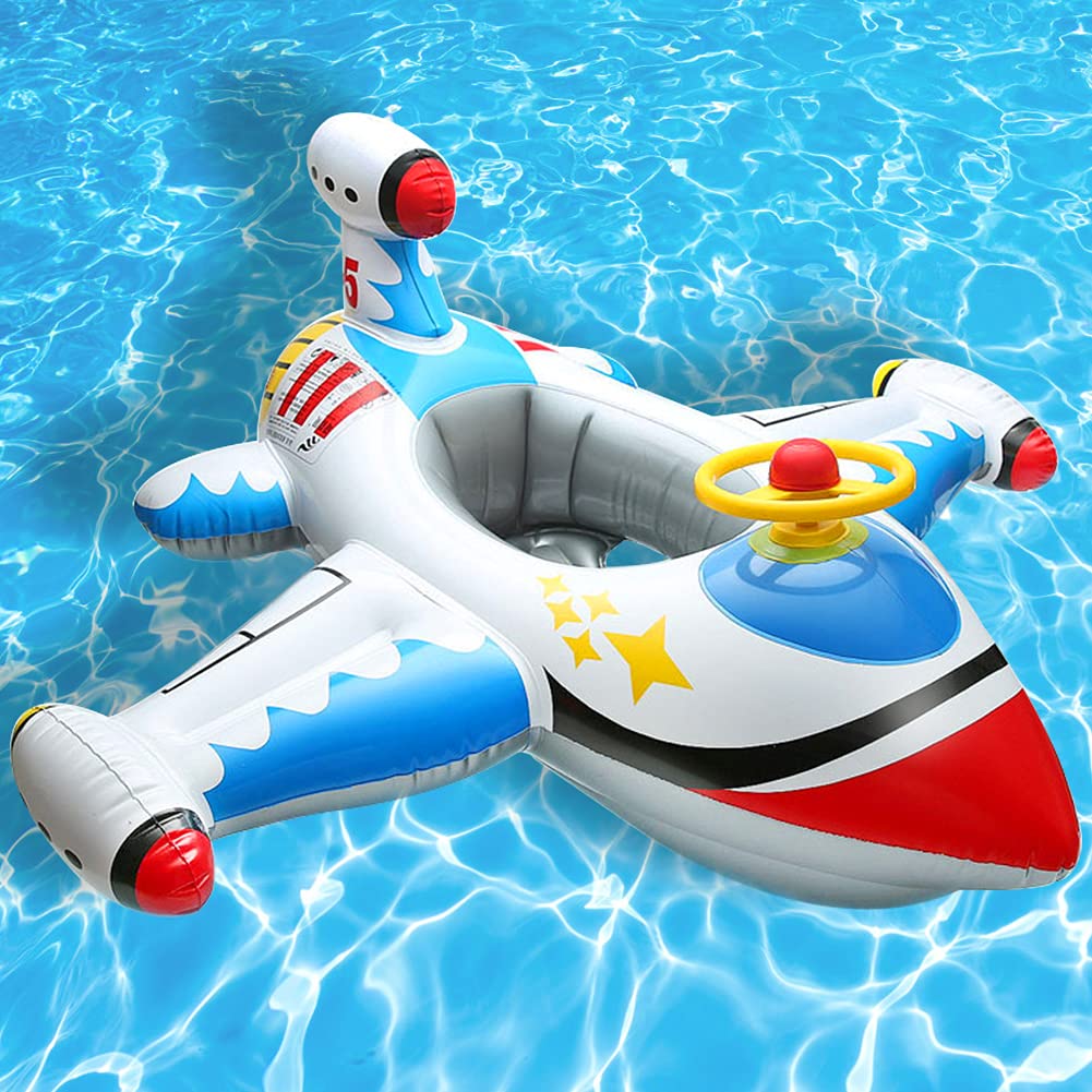 Inflatable Baby Pool Float with Steering Wheel