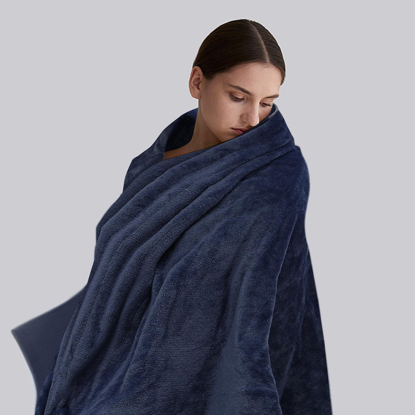 mollie Heated Flannel Throw Blanket, Machine-Washable