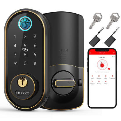 SMONET Smart Keyless Entry Door Lock with Bluetooth