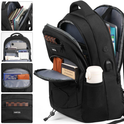 YAMTION USB Laptop Backpack for Students & Work