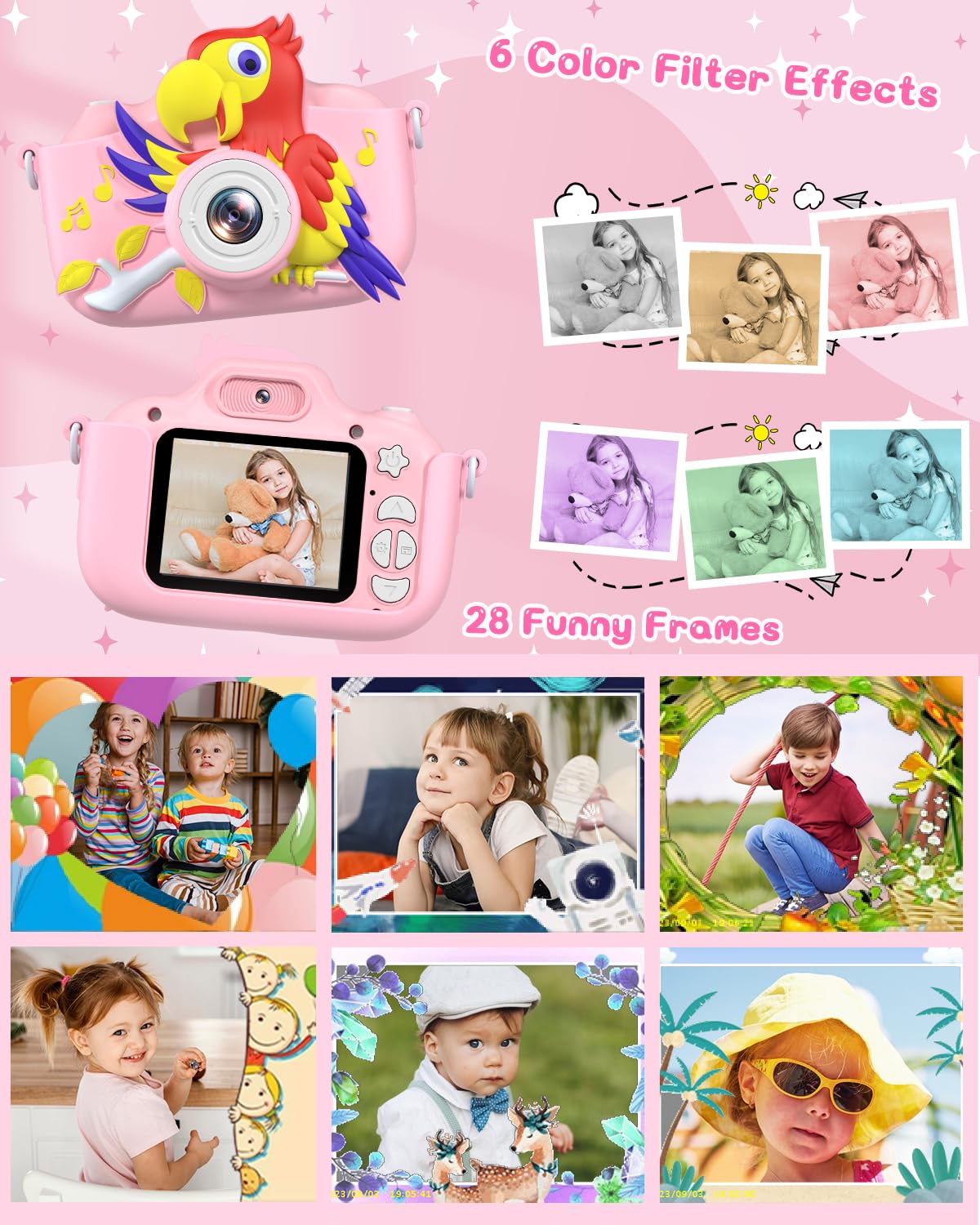 GREENKINDER Kids 1080P Digital Camera for Ages 3-12