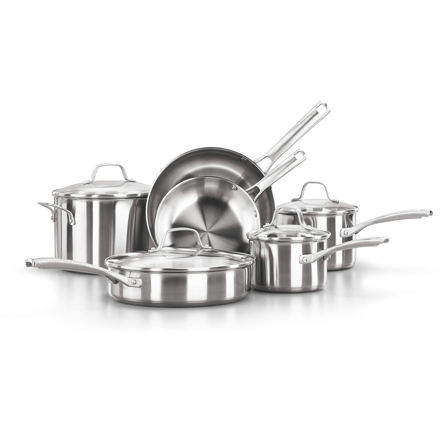 Calphalon 10-Piece Stainless Steel Cookware Set