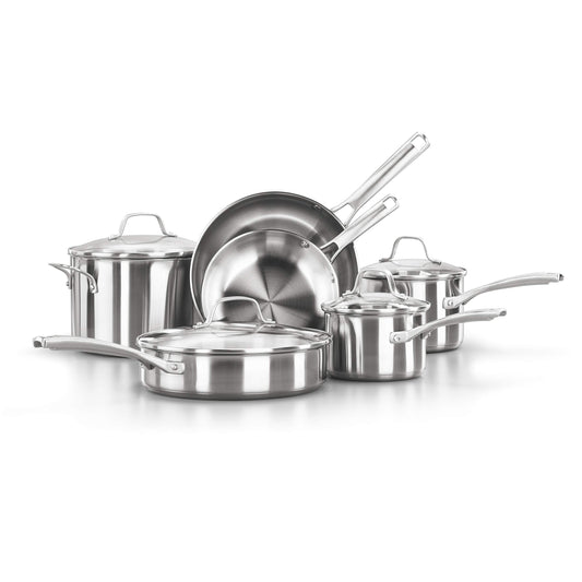 Calphalon 10-Piece Stainless Steel Cookware Set