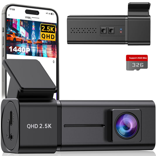 2.5K WiFi Dash Cam with Night Vision