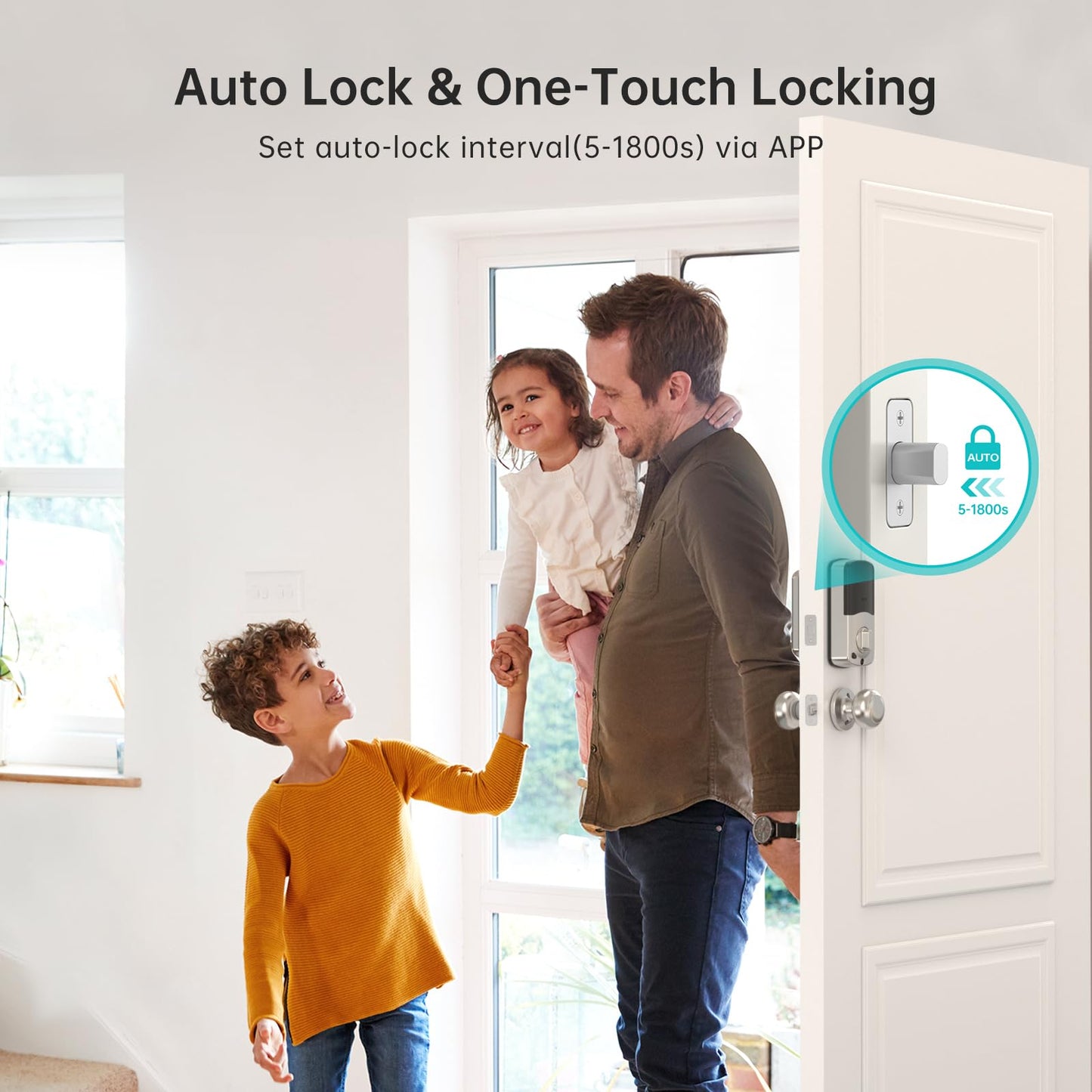 Smart WiFi Door Lock Set with Fingerprint Access