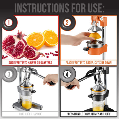 Eurolux Extra-Large Manual Citrus Juicer