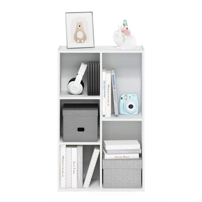 Furinno 5-Cube Bookcase Storage in White