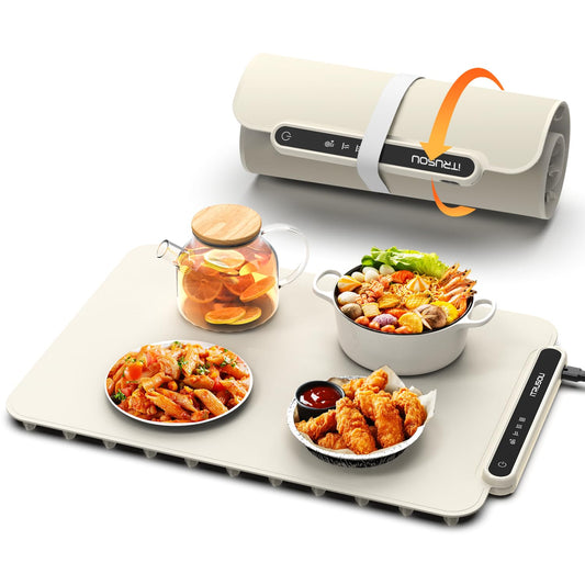 Electric Food Warming Mat with 3 Temperature Settings