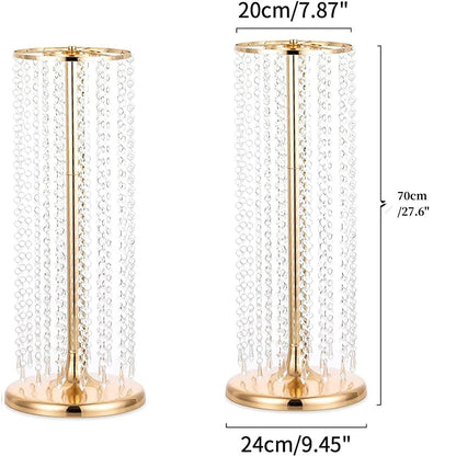 Gold Flower Stand Vases for Wedding Centerpieces