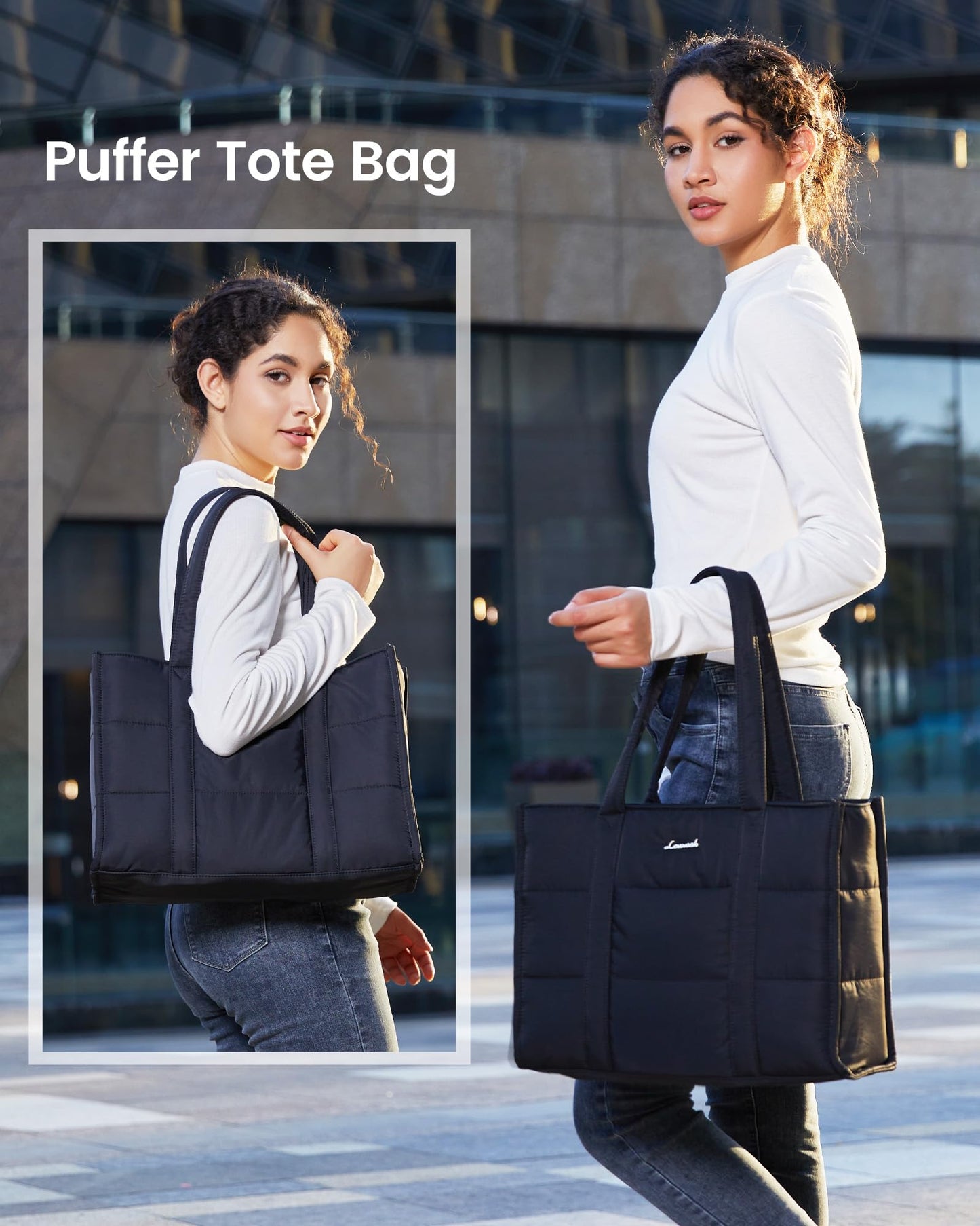 LOVEVOOK 15.6 Inch Laptop Tote Bag for Work