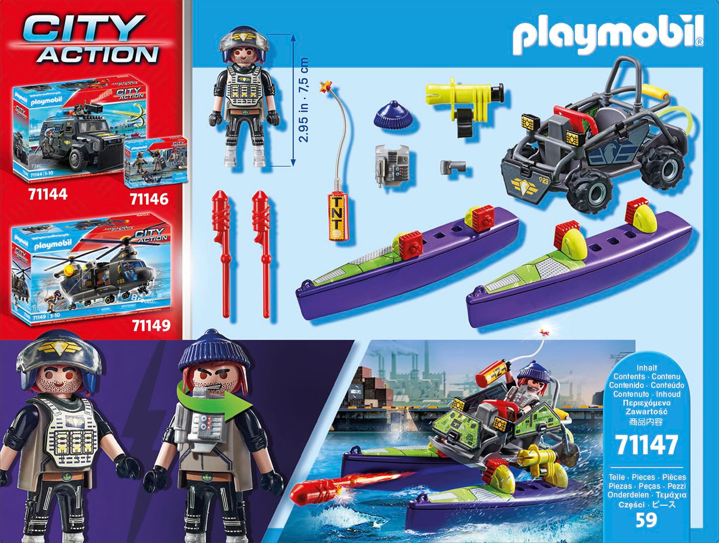 Playmobil Tactical Police All-Terrain Quad Vehicle