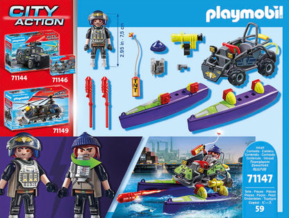 Playmobil Tactical Police All-Terrain Quad Vehicle