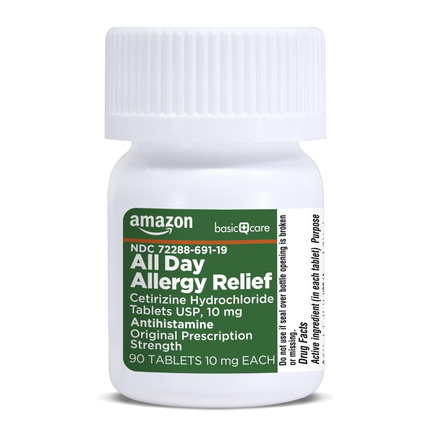 Amazon Basic Care Allergy Relief Cetirizine 90 Count