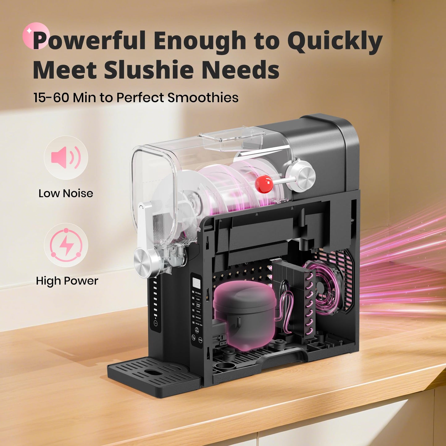 Slushie Machine, EZBASICS Slushy Machine (No Ice Needed)