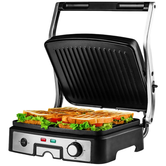 OVENTE 1500W Electric Panini Press & Grill