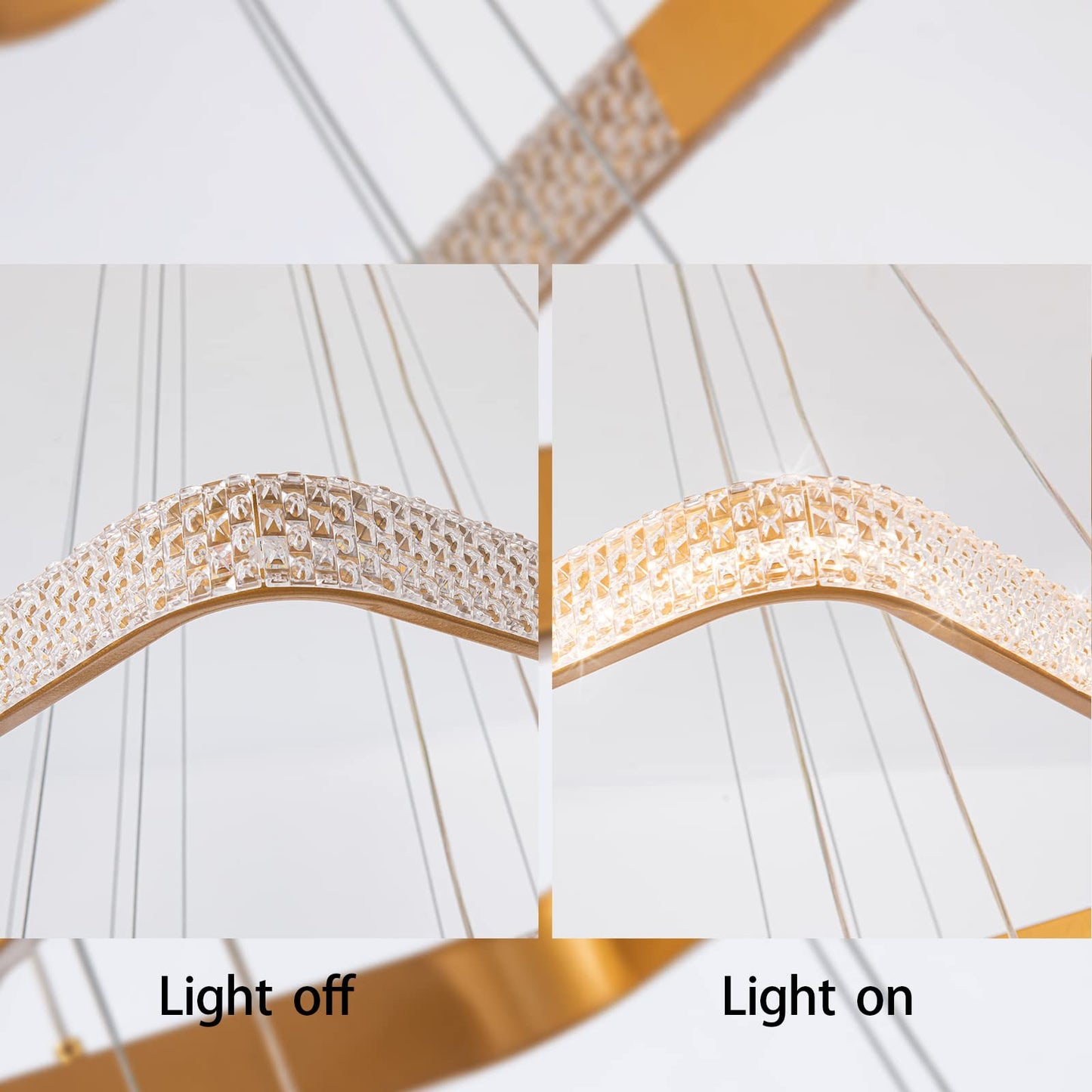 Smart Dimmable LED Chandelier by ADXEICE
