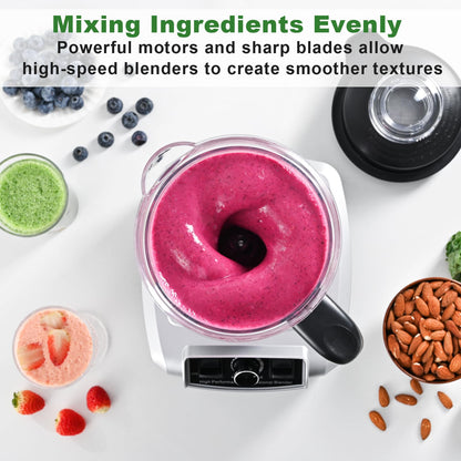 Kitchen in the box Blender 68 OZ - 1500 Watt Kitchen Smoothie Blenders Large Capacity, Professional Blender Making Frozen Drinks, Ice Crushing, Protein Shakes, BPA Free (Black)