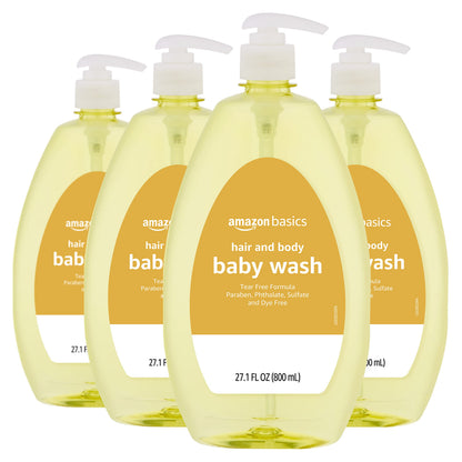 Tear-Free Baby Hair and Body Wash 4-Pack
