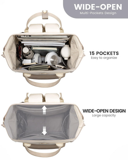 LOVEVOOK Waterproof Laptop Backpack with USB Port