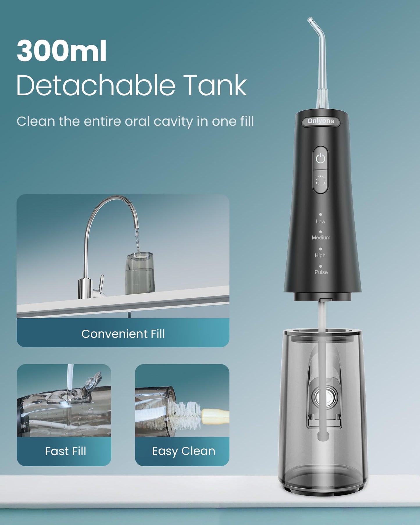Portable Rechargeable Dental Water Flosser