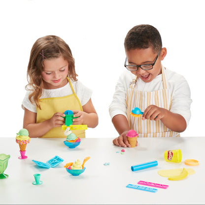 Play-Doh Ice Cream Party Set with Tools & Colors