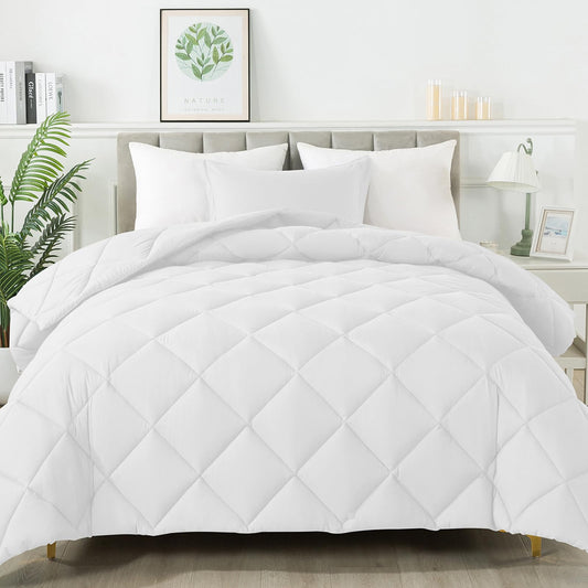 HYLEORY Twin Comforter Set - Lightweight & Washable