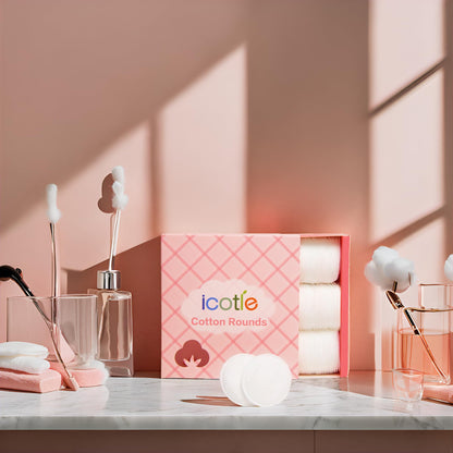 210 Pack ICOTLE Lint-Free Makeup Remover Pads