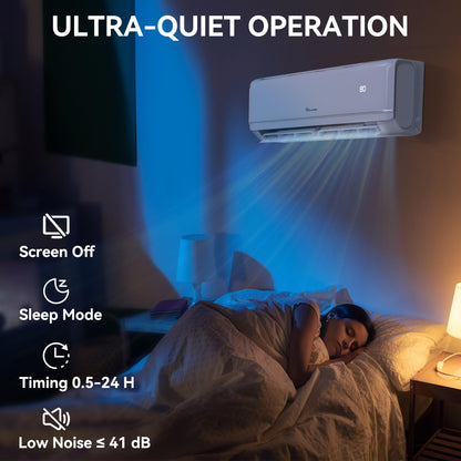 YITAHOME 21 SEER2 12000 BTU Mini Split Air Conditioner Heat Pump System, Wifi Enabled 208-230V Ductless AC Cool Up to 750 Sq. Ft, Compatible with Alexa, Complete Installation Kit, White
