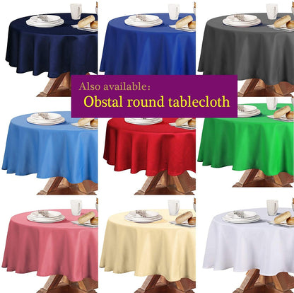 Obstal 210GSM Rectangle Table cloth, Water Resistance Microfiber Tablecloth, Decorative Fabric Table Cover for Outdoor and Indoor Use (Ivory, 52 x 70 Inch)