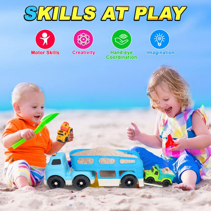 Wheat Straw Toy Cars for Toddlers 2-4