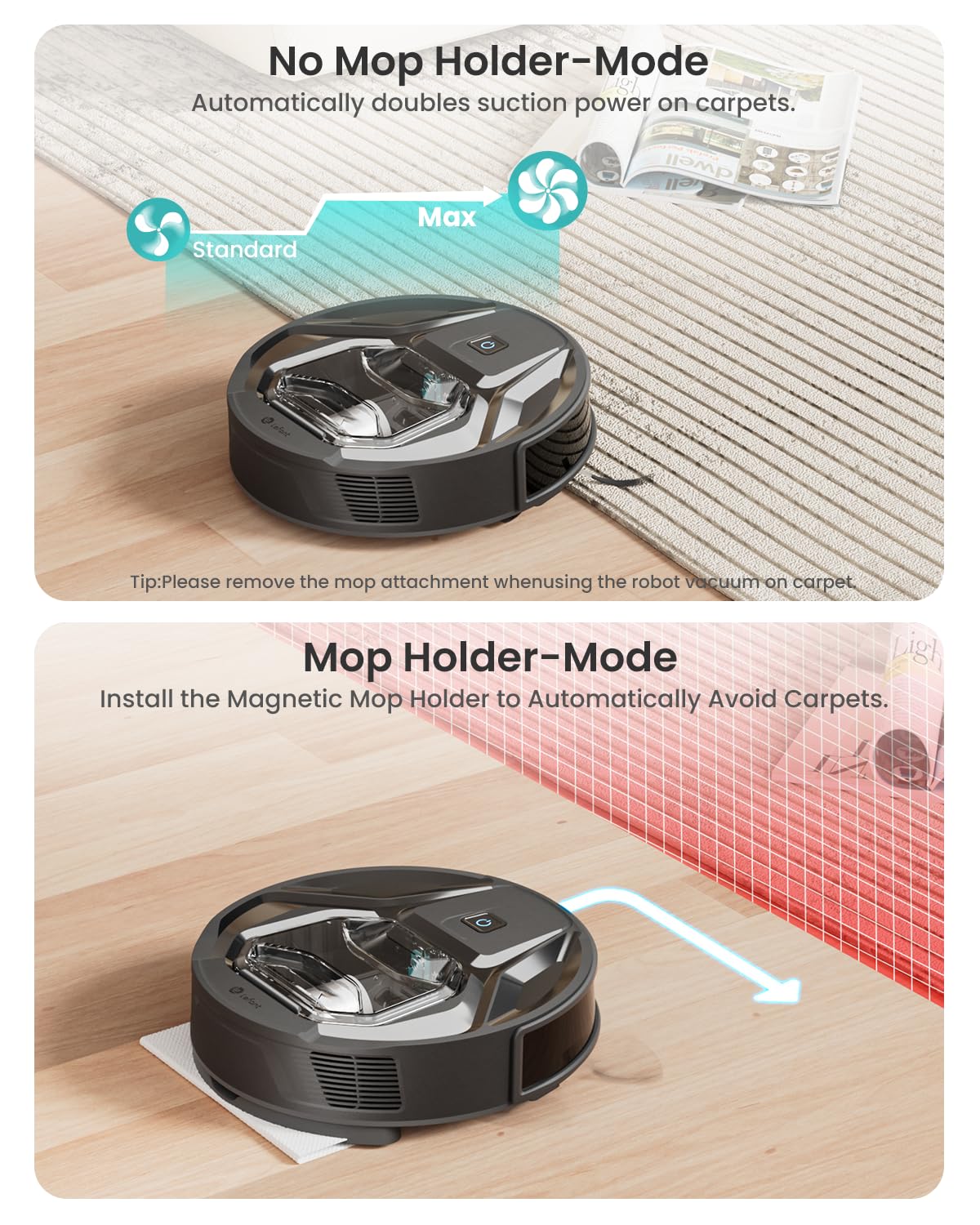 Lefant Robot Vacuum Cleaner with Alexa, 6000 Pa