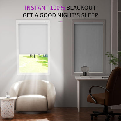 Astomi Cordless Blackout Window Shades, 20" x 72"