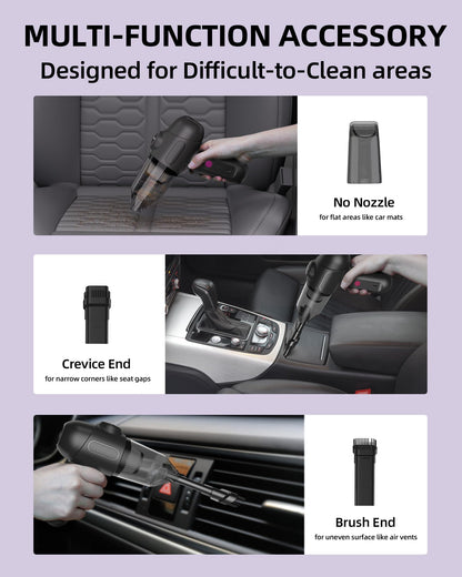 EBOSSOM Cordless Car Vacuum with 8000Pa Suction