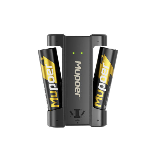 2 Pack Rechargeable AA Lithium Batteries Mupoer