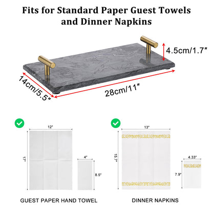 Elegant Napkin Holder Tray for Bathroom Dining