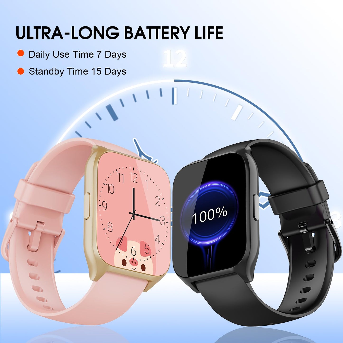 Smart Fitness Watch with Heart Rate Monitor