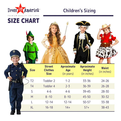 Dress Up America Kids Police Officer Costume Set