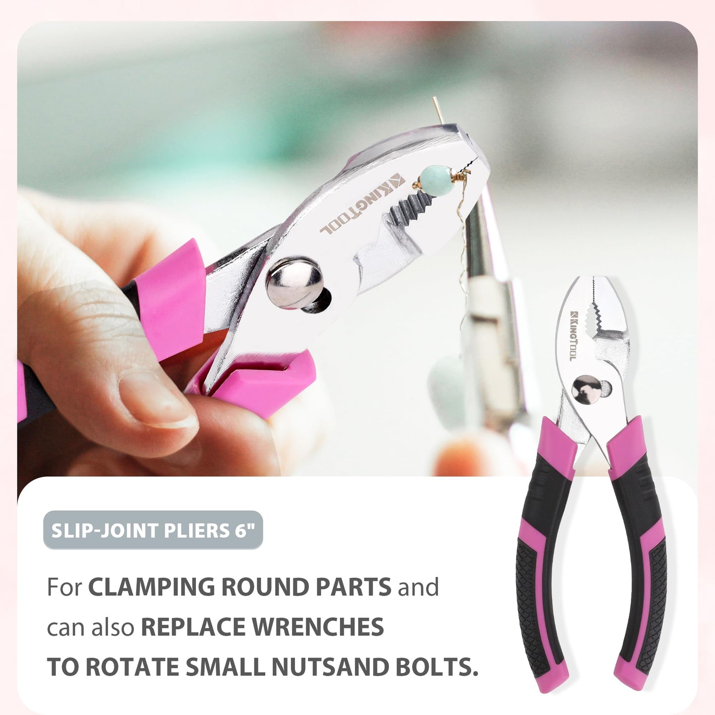 Pink 149-Piece Tool Kit for Home Repairs