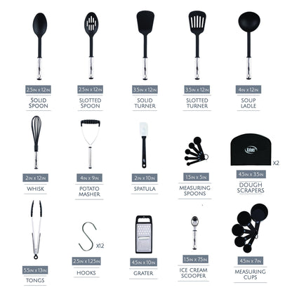 35-Piece Nonstick Cooking Utensils Set
