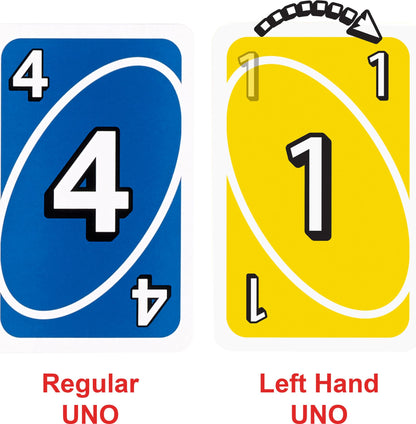 Mattel UNO Card Game for Left-Handed Players